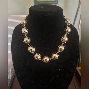 Erica Lyons gold tone chunky bubble
Beaded statement necklace. 20” total length